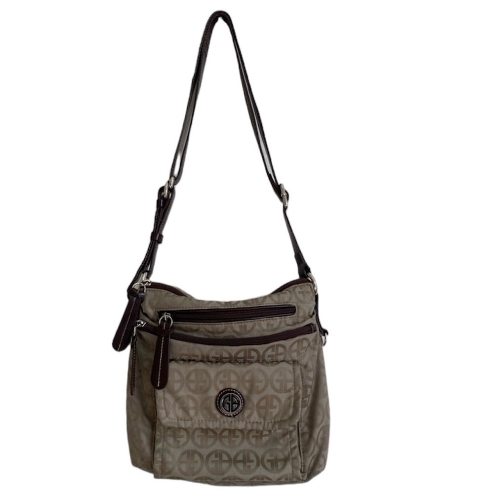 4/$25 Giani Bernini Tan/Brown Cross Body Bag